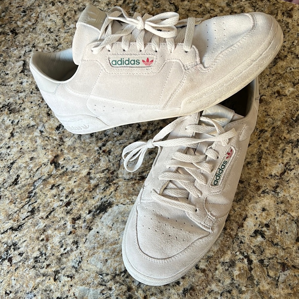 adidas men’s shoes continental 80 off white green red adidas logo 10.5
